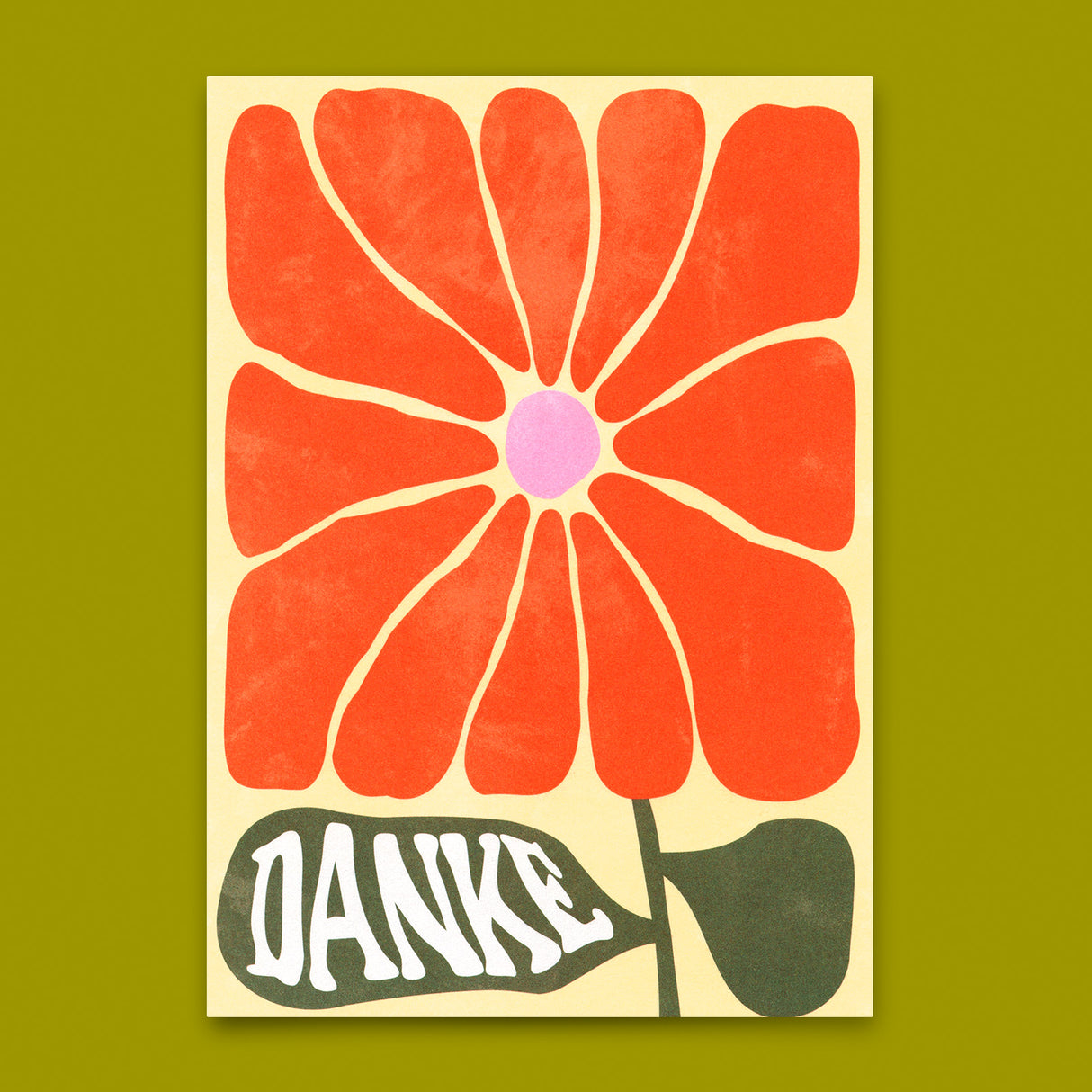 Deli Cards Postkarte "Boxed Flower" | Besondere Karte für jeden Anlass