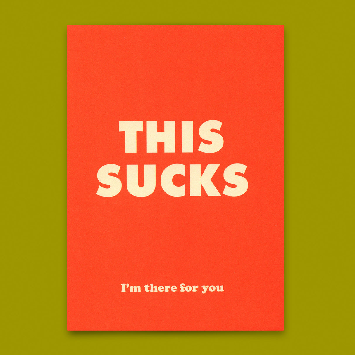 Deli Cards Postkarte "This sucks" | Besondere Karte mit Spruch