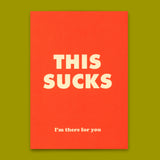 Deli Cards Postkarte "This sucks" | Besondere Karte mit Spruch