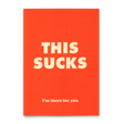Deli Cards Postkarte "This sucks" | Besondere Karte mit Spruch