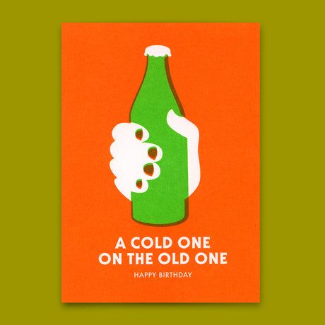 Deli Cards Postkarte "A cold one" | Coole Karte zum Geburtstag