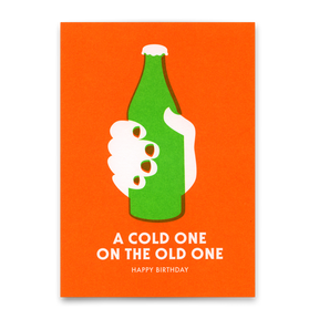 Deli Cards Postkarte "A cold one" | Coole Karte zum Geburtstag