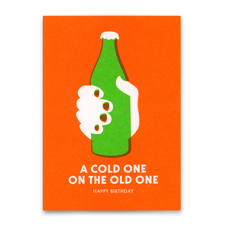 Deli Cards Postkarte "A cold one" | Coole Karte zum Geburtstag