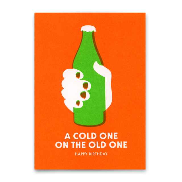 Deli Cards Postkarte "A cold one" | Coole Karte zum Geburtstag
