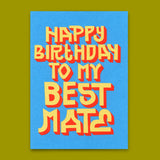 Deli Cards Postkarte "Happy Birthday Best Mate" | Coole Karte zum Geburtstag