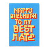 Deli Cards Postkarte "Happy Birthday Best Mate" | Coole Karte zum Geburtstag