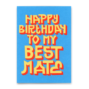 Deli Cards Postkarte "Happy Birthday Best Mate" | Coole Karte zum Geburtstag