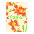 Deli Cards Postkarte "Danke Blurred Flower" | Besondere Karte zum Dankesagen