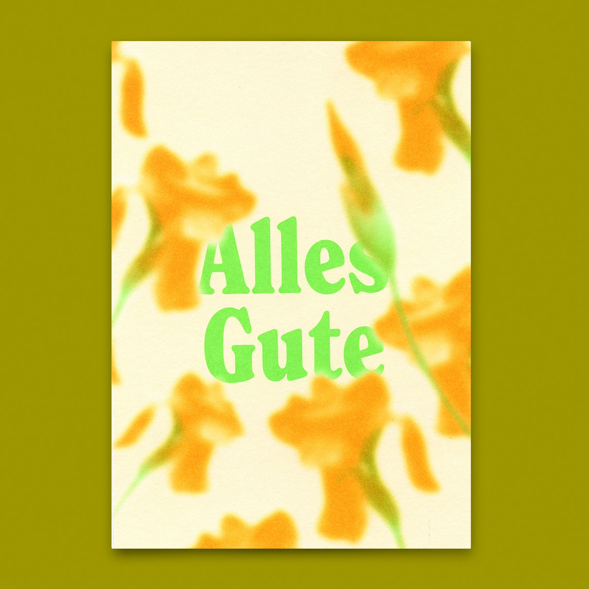 Deli Cards Postkarte "Alles Gute Blume Blurred" | Besondere Karte zum Geburtstag