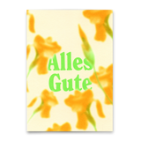 Deli Cards Postkarte "Alles Gute Blume Blurred" | Besondere Karte zum Geburtstag