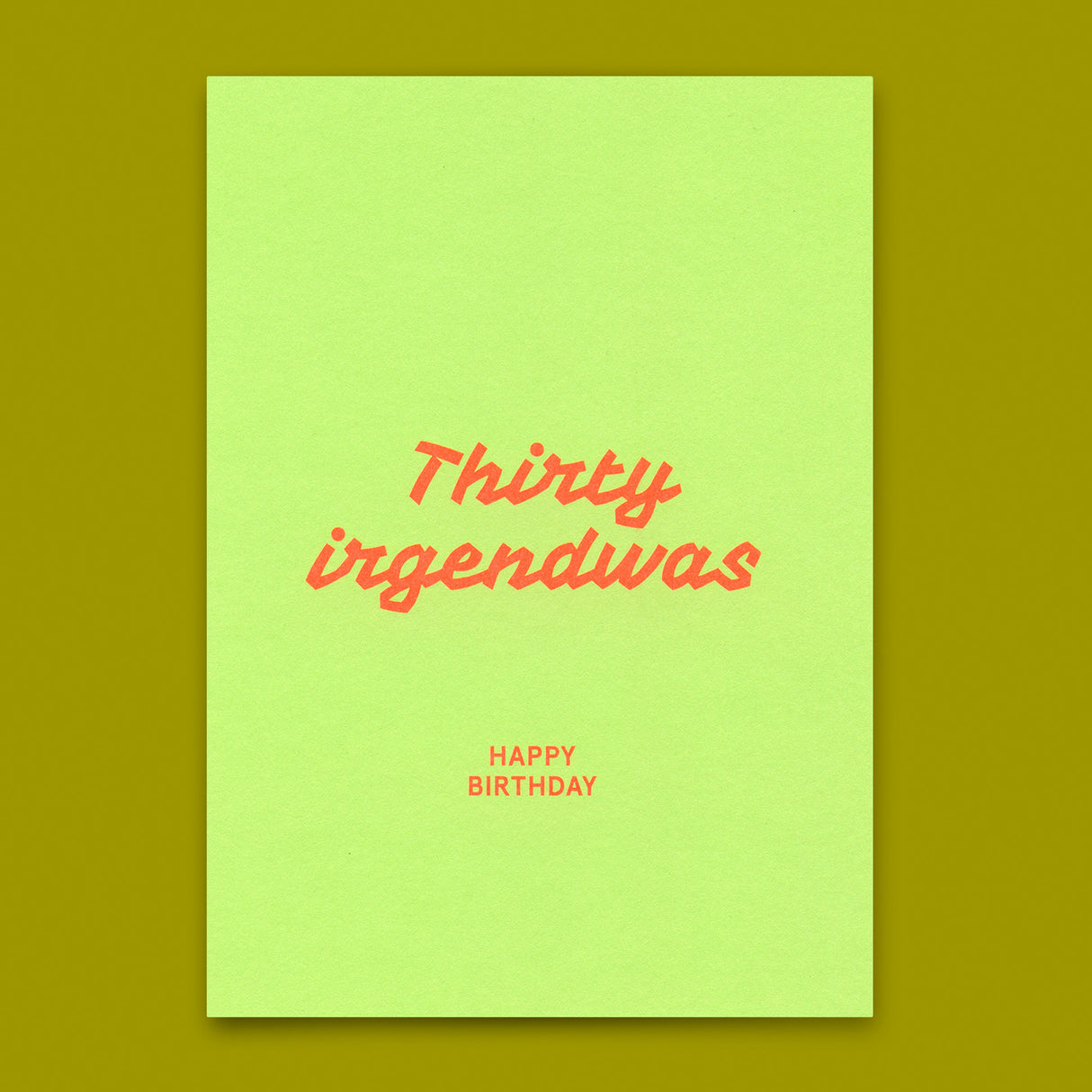Deli Cards Postkarte "Thirty irgendwas" | Lustige Karte zum Geburtstag