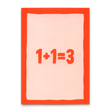 Deli Cards Postkarte "1+1=3“ | Schöne Karte zur Geburt