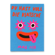 Deli Cards Postkarte "Voll die Klatsche" | Lustige Karte für Verliebte