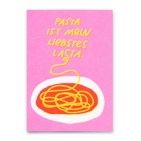 Deli Cards Postkarte "Lasta-Pasta" | Lustige Karte mit Spruch