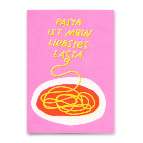 Deli Cards Postkarte "Lasta-Pasta" | Lustige Karte mit Spruch