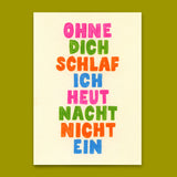 Deli Cards Postkarte "Ohne dich" | Besondere Karte für Verliebte