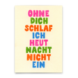 Deli Cards Postkarte "Ohne dich" | Besondere Karte für Verliebte