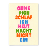 Deli Cards Postkarte "Ohne dich" | Besondere Karte für Verliebte