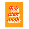 Deli Cards Postkarte "ich dich auch Retro" | Coole Karte für Verliebte