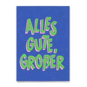 Deli Cards Postkarte "Alles Gute, Großer" | Besondere Karte zur Gratulation