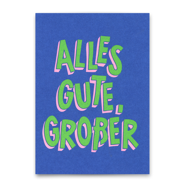 Deli Cards Postkarte "Alles Gute, Großer" | Besondere Karte zur Gratulation