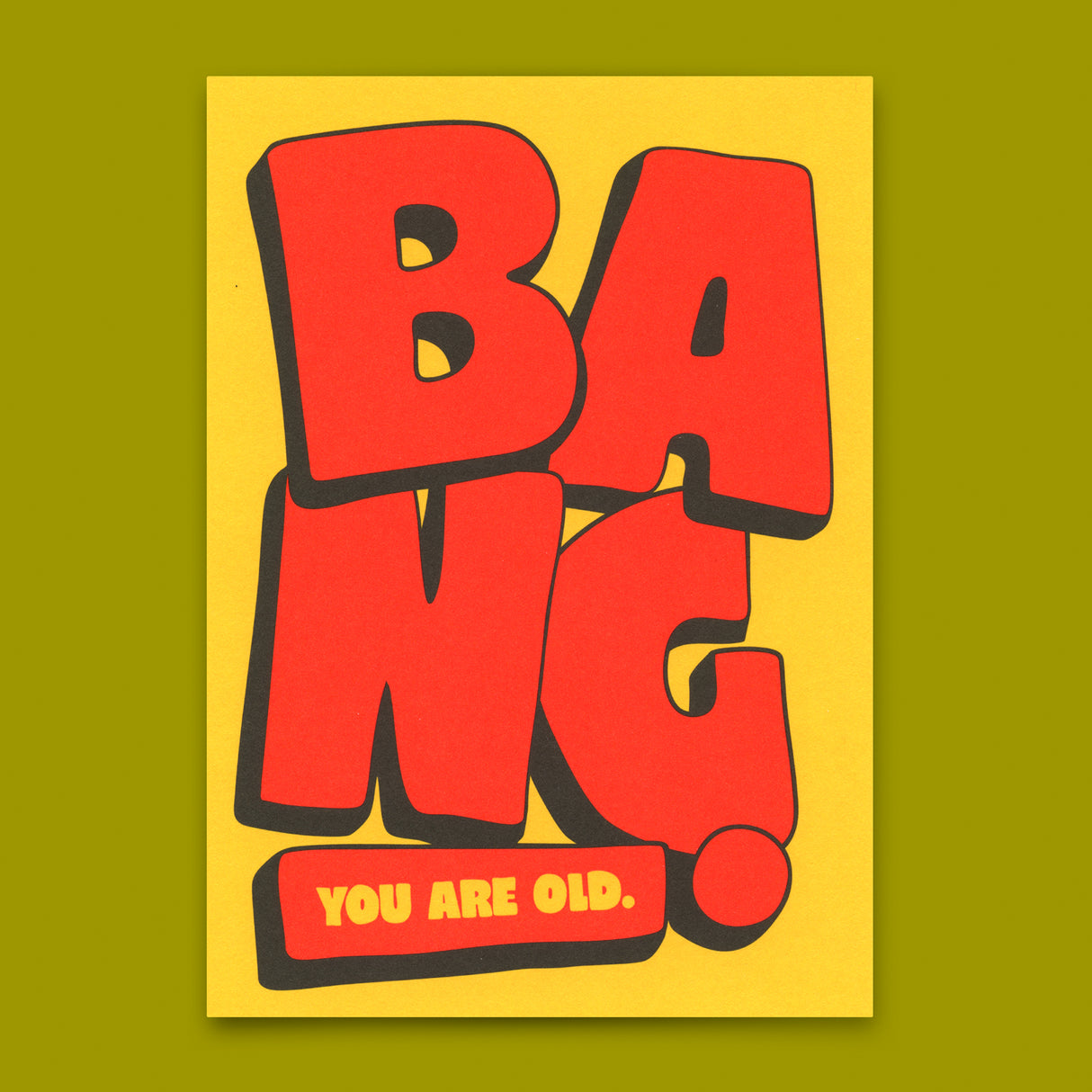 Deli Cards Postkarte "Bang" | Ausgefallene Karte zur Gratulation