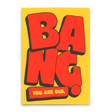 Deli Cards Postkarte "Bang" | Ausgefallene Karte zur Gratulation