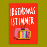 Deli Cards Postkarte "Irgendwas ist immer" | Lustige Karte mit Spruch