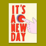 Deli Cards Postkarte "It`s a new day" | Coole Karte mit Spruch
