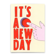 Deli Cards Postkarte "It`s a new day" | Coole Karte mit Spruch