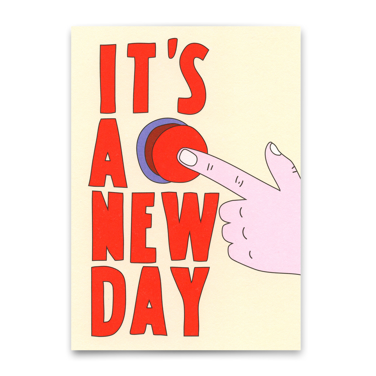 Deli Cards Postkarte "It`s a new day" | Coole Karte mit Spruch