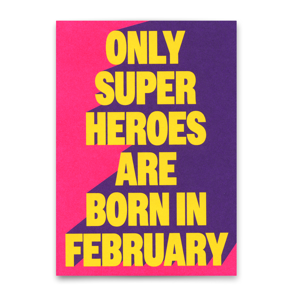 Deli Cards Postkarte "Superheroes February" | Coole Karte zum Geburtstag