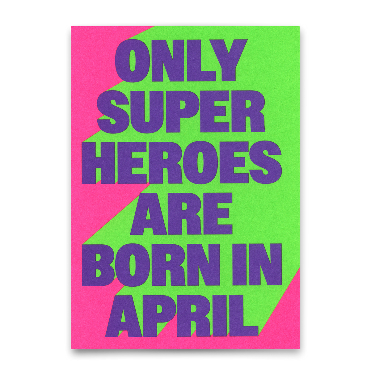 Deli Cards Postkarte "Superheroes April" | Coole Karte zum Geburtstag