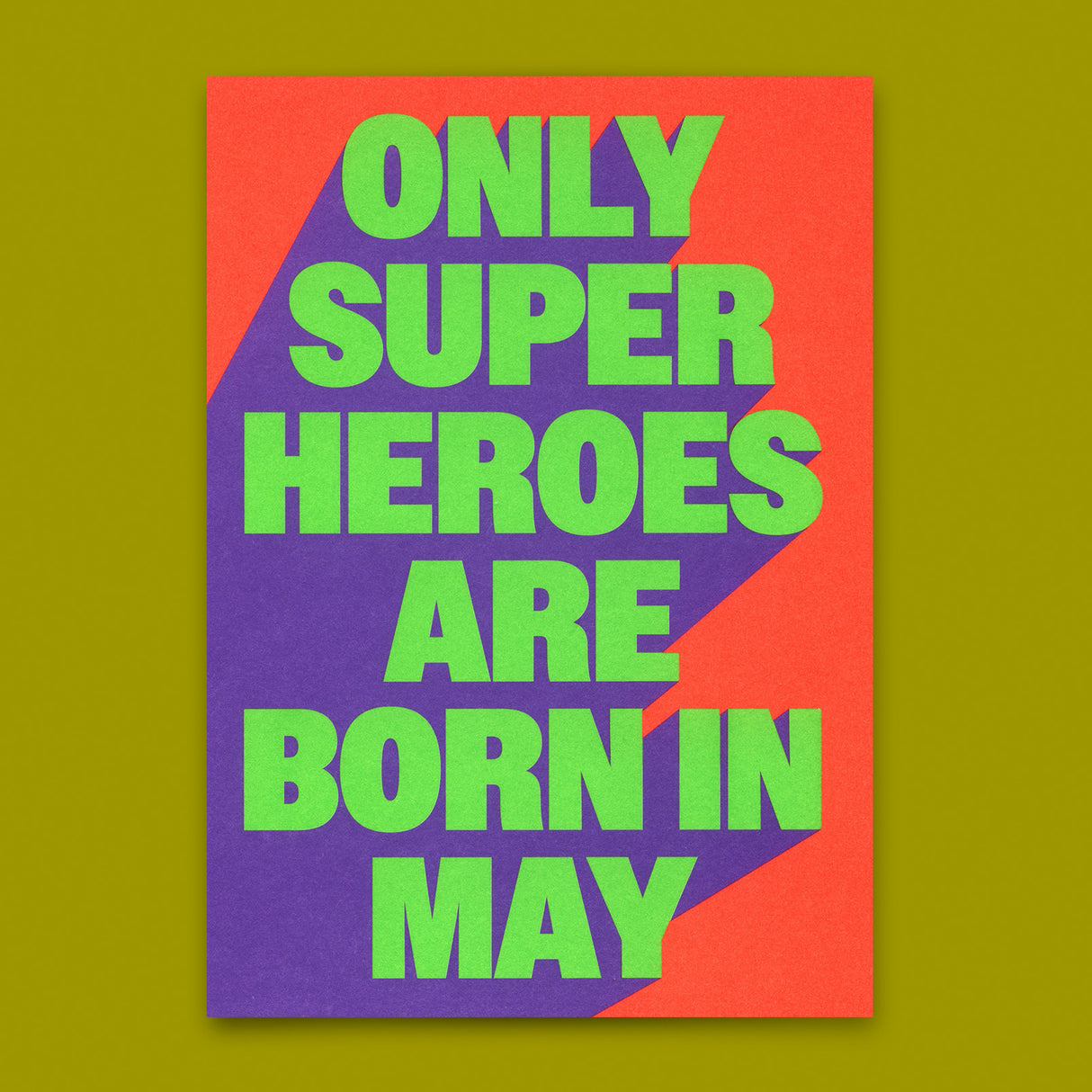 Deli Cards Postkarte "Superheroes May" | Coole Karte zum Geburtstag