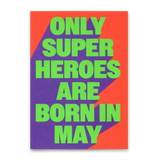 Deli Cards Postkarte "Superheroes May" | Coole Karte zum Geburtstag