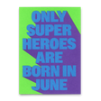 Deli Cards Postkarte "Superheroes June" | Coole Karte zum Geburtstag