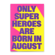 Deli Cards Postkarte "Superheroes August" | Coole Karte zum Geburtstag