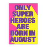 Deli Cards Postkarte "Superheroes August" | Coole Karte zum Geburtstag