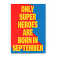 Deli Cards Postkarte "Superheroes September" | Coole Karte zum Geburtstag