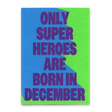 Deli Cards Postkarte "Superheroes December" | Coole Karte zum Geburtstag