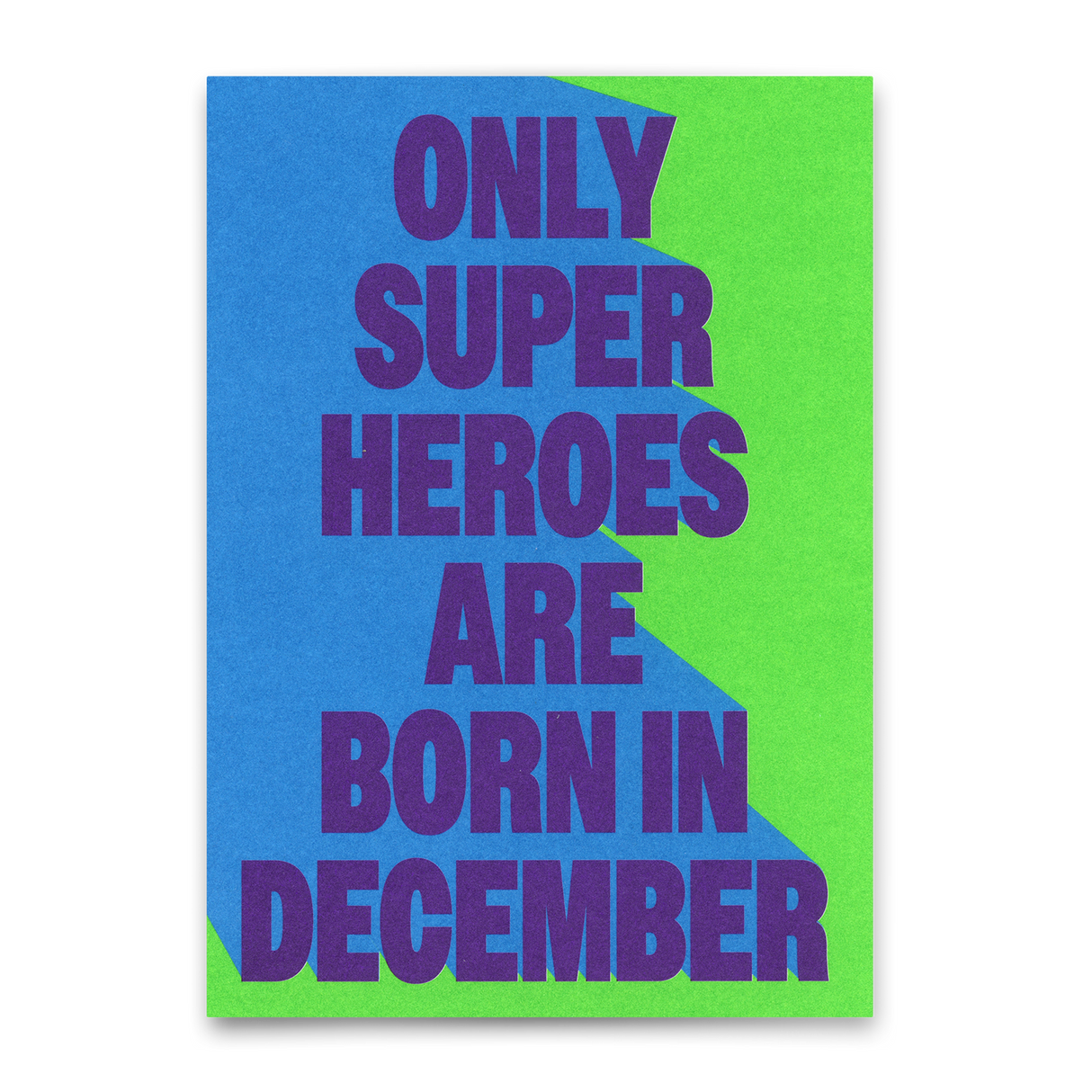 Deli Cards Postkarte "Superheroes December" | Coole Karte zum Geburtstag