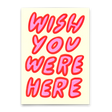 Deli Cards Postkarte "Wish you were here" | Besondere Karte für Verliebte