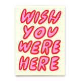 Deli Cards Postkarte "Wish you were here" | Besondere Karte für Verliebte