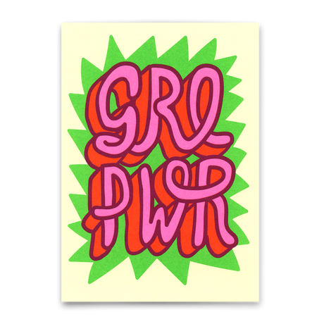 Deli Cards Postkarte "GRLPWR" | Coole Karte für jeden Anlass