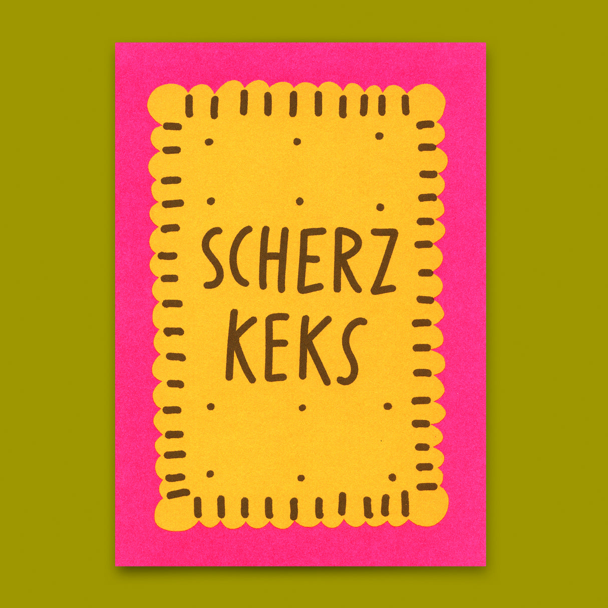 Deli Cards Postkarte "Scherzkeks" | Lustige Karte für jeden Anlass