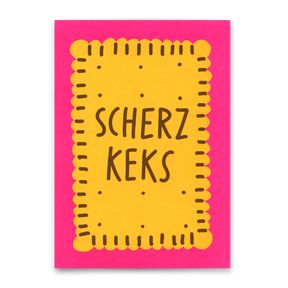 Deli Cards Postkarte "Scherzkeks" | Lustige Karte für jeden Anlass