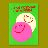Deli Cards Postkarte "Cool zusammen" | Ausgefallene Karte für Verliebte