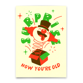 Deli Cards Postkarte "Surprise old" | Lustige Karte zum Geburtstag