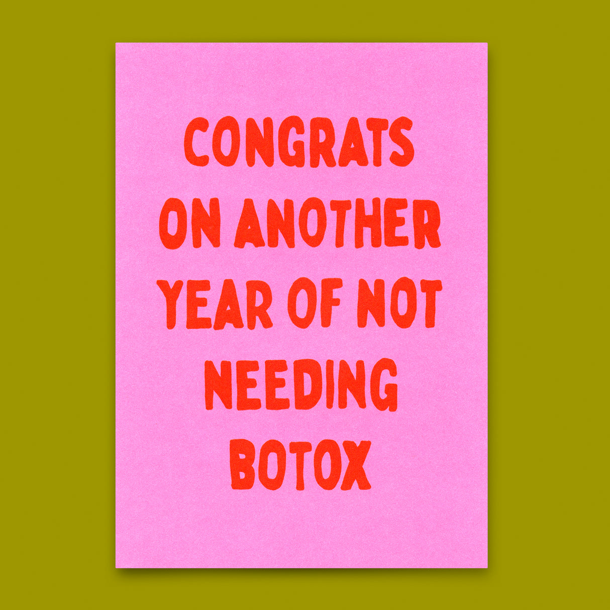 Deli Cards Postkarte "Congrats, not needing botox" | Lustige Karte zum Geburtstag