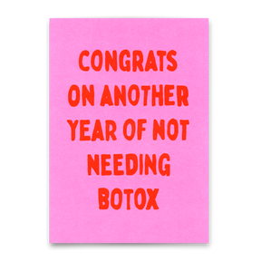 Deli Cards Postkarte "Congrats, not needing botox" | Lustige Karte zum Geburtstag